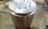 Tanque pulmão cap. 200L para água PW em inox 316L, acabamento escovado.